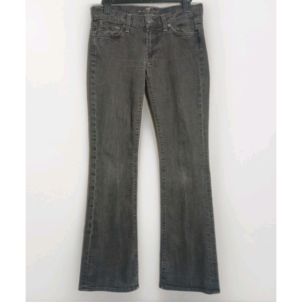 Seven For All Mankind Jeans Sz 28 Low Rise Bootcut Vtg Made In The USA Dark Wash